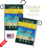 Life Is Reel - Sports Interests Vertical Impressions Decorative Flags HG109058 Made In USA