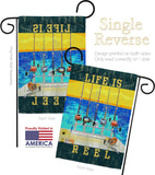 Life Is Reel - Sports Interests Vertical Impressions Decorative Flags HG109058 Made In USA