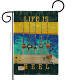 Life Is Reel - Sports Interests Vertical Impressions Decorative Flags HG109058 Made In USA