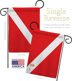 Divers Flag - Sports Interests Vertical Impressions Decorative Flags HG140930 Made In USA