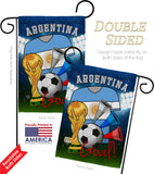 World Cup Argentina Soccer - Sports Interests Vertical Impressions Decorative Flags HG192086 Made In USA