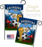 World Cup Argentina Soccer - Sports Interests Vertical Impressions Decorative Flags HG192086 Made In USA