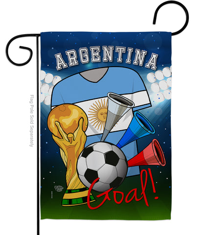 World Cup Argentina Soccer - Sports Interests Vertical Impressions Decorative Flags HG192086 Made In USA