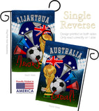 World Cup Australia Soccer - Sports Interests Vertical Impressions Decorative Flags HG192087 Made In USA