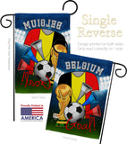 World Cup Belgium Soccer - Sports Interests Vertical Impressions Decorative Flags HG192088 Made In USA