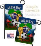 World Cup Brazil Soccer - Sports Interests Vertical Impressions Decorative Flags HG192089 Made In USA