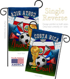 World Cup Costa Rica Soccer - Sports Interests Vertical Impressions Decorative Flags HG192091 Made In USA