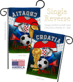 World Cup Croatia Soccer - Sports Interests Vertical Impressions Decorative Flags HG192092 Made In USA