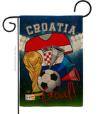 World Cup Croatia Soccer - Sports Interests Vertical Impressions Decorative Flags HG192092 Made In USA