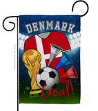 World Cup Denmark Soccer - Sports Interests Vertical Impressions Decorative Flags HG192093 Made In USA