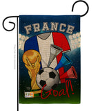 World Cup France Soccer - Sports Interests Vertical Impressions Decorative Flags HG192096 Made In USA