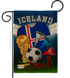 World Cup Iceland Soccer - Sports Interests Vertical Impressions Decorative Flags HG192098 Made In USA