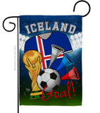 World Cup Iceland Soccer - Sports Interests Vertical Impressions Decorative Flags HG192098 Made In USA