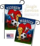 World Cup Morocco Soccer - Sports Interests Vertical Impressions Decorative Flags HG192102 Made In USA