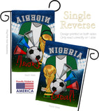 World Cup Nigeria Soccer - Sports Interests Vertical Impressions Decorative Flags HG192103 Made In USA