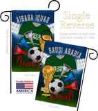 World Cup Saudi Arabia Soccer - Sports Interests Vertical Impressions Decorative Flags HG192109 Made In USA