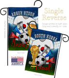 World Cup South Korea Soccer - Sports Interests Vertical Impressions Decorative Flags HG192112 Made In USA