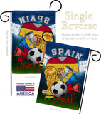 World Cup Spain Soccer - Sports Interests Vertical Impressions Decorative Flags HG192113 Made In USA