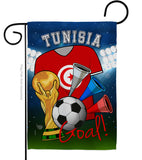 World Cup Tunisia Soccer - Sports Interests Vertical Impressions Decorative Flags HG192116 Made In USA