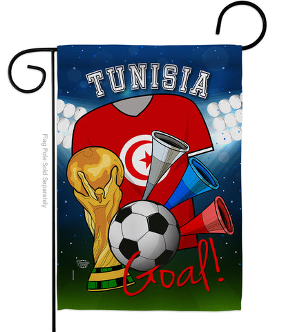 World Cup Tunisia Soccer - Sports Interests Vertical Impressions Decorative Flags HG192116 Made In USA