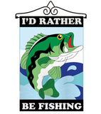 Fishing - Sports Interests Vertical Applique Decorative Flags HG109037