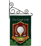 Live, Laugh, Golf - Sports Interests Vertical Impressions Decorative Flags HG109042 Made In USA