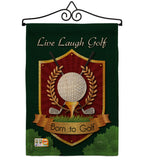 Live, Laugh, Golf - Sports Interests Vertical Impressions Decorative Flags HG109042 Made In USA