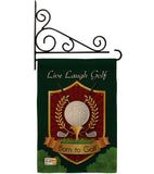 Live, Laugh, Golf - Sports Interests Vertical Impressions Decorative Flags HG109042 Made In USA