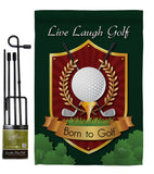 Live, Laugh, Golf - Sports Interests Vertical Impressions Decorative Flags HG109042 Made In USA