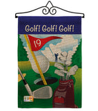 Golf!, Golf!, Golf! - Sports Interests Vertical Impressions Decorative Flags HG109043 Made In USA