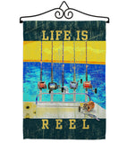 Life Is Reel - Sports Interests Vertical Impressions Decorative Flags HG109058 Made In USA