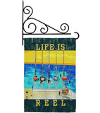 Life Is Reel - Sports Interests Vertical Impressions Decorative Flags HG109058 Made In USA