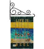 Life Is Reel - Sports Interests Vertical Impressions Decorative Flags HG109058 Made In USA