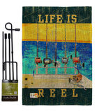 Life Is Reel - Sports Interests Vertical Impressions Decorative Flags HG109058 Made In USA