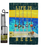 Life Is Reel - Sports Interests Vertical Impressions Decorative Flags HG109058 Made In USA