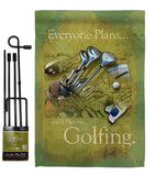 Plan To Golf - Sports Interests Vertical Impressions Decorative Flags HG109061 Made In USA