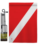 Divers Flag - Sports Interests Vertical Impressions Decorative Flags HG140930 Made In USA