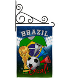 World Cup Brazil Soccer - Sports Interests Vertical Impressions Decorative Flags HG192089 Made In USA