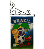 World Cup Brazil Soccer - Sports Interests Vertical Impressions Decorative Flags HG192089 Made In USA