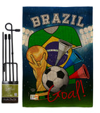 World Cup Brazil Soccer - Sports Interests Vertical Impressions Decorative Flags HG192089 Made In USA