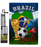 World Cup Brazil Soccer - Sports Interests Vertical Impressions Decorative Flags HG192089 Made In USA