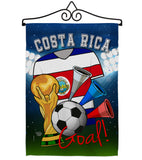 World Cup Costa Rica Soccer - Sports Interests Vertical Impressions Decorative Flags HG192091 Made In USA