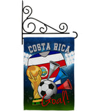 World Cup Costa Rica Soccer - Sports Interests Vertical Impressions Decorative Flags HG192091 Made In USA