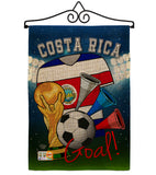 World Cup Costa Rica Soccer - Sports Interests Vertical Impressions Decorative Flags HG192091 Made In USA