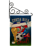 World Cup Costa Rica Soccer - Sports Interests Vertical Impressions Decorative Flags HG192091 Made In USA