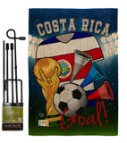 World Cup Costa Rica Soccer - Sports Interests Vertical Impressions Decorative Flags HG192091 Made In USA