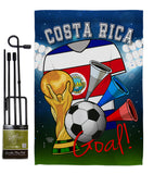 World Cup Costa Rica Soccer - Sports Interests Vertical Impressions Decorative Flags HG192091 Made In USA