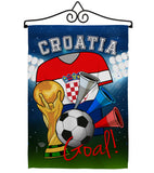 World Cup Croatia Soccer - Sports Interests Vertical Impressions Decorative Flags HG192092 Made In USA