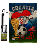 World Cup Croatia Soccer - Sports Interests Vertical Impressions Decorative Flags HG192092 Made In USA