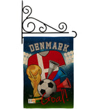 World Cup Denmark Soccer - Sports Interests Vertical Impressions Decorative Flags HG192093 Made In USA